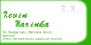 kevin marinka business card